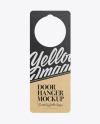 Kraft Door Hanger Mockup