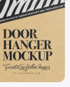 Kraft Door Hanger Mockup