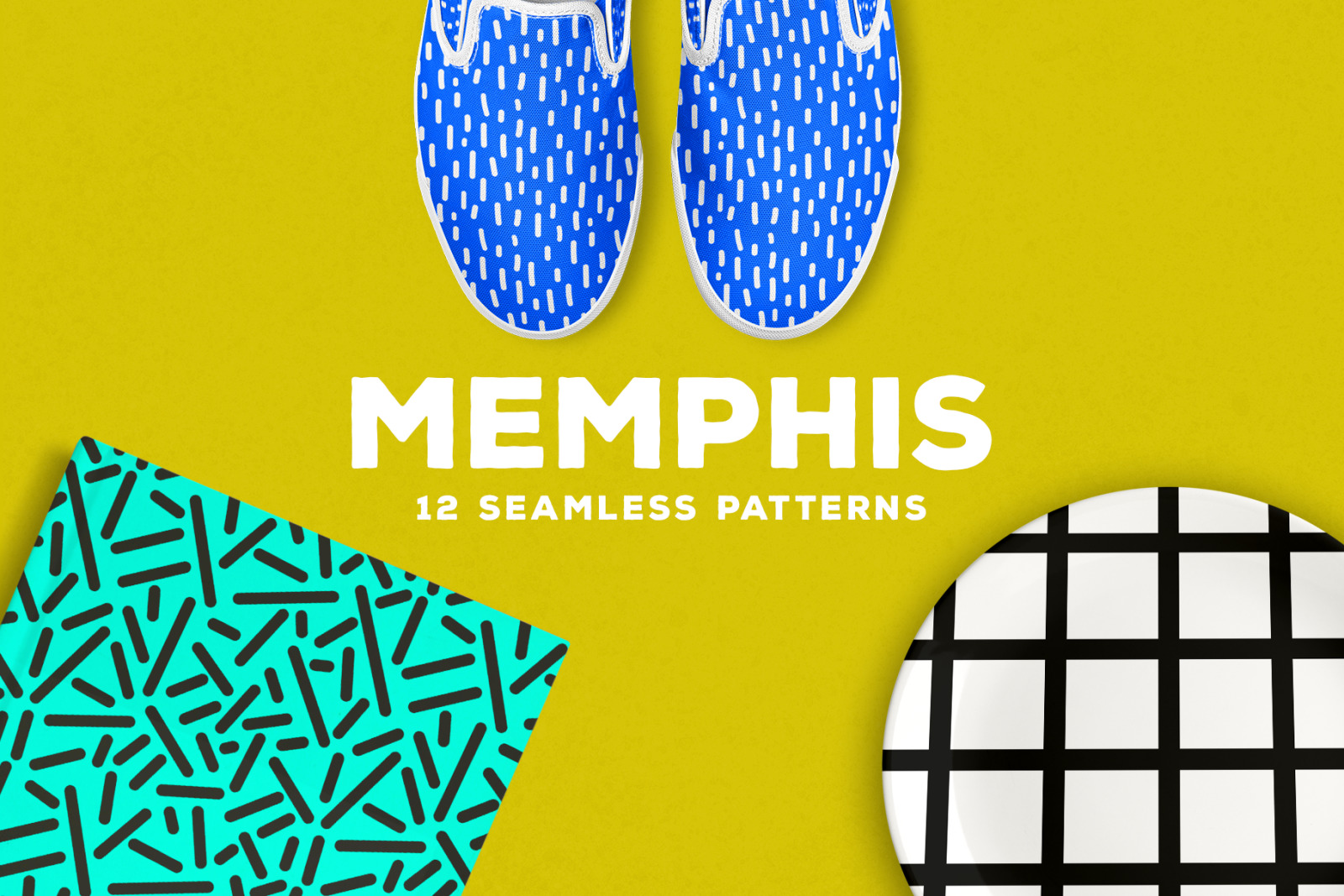 Memphis Seamless Patterns