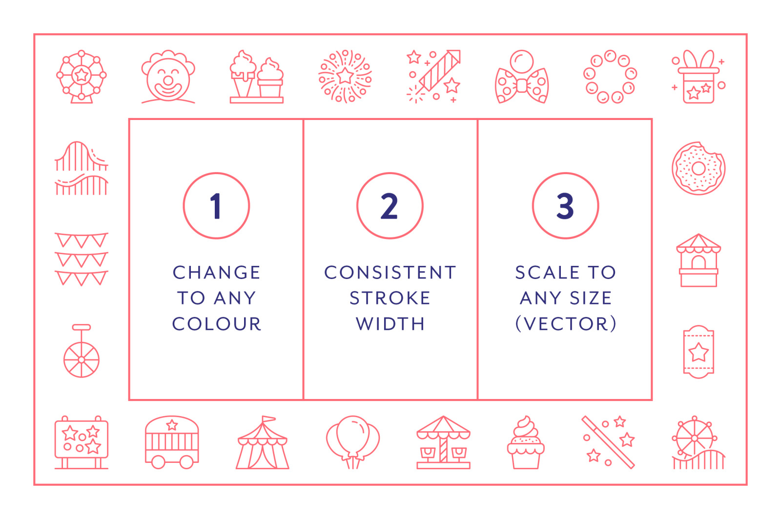 Line Icons – Carnival Line Icons – Carnival