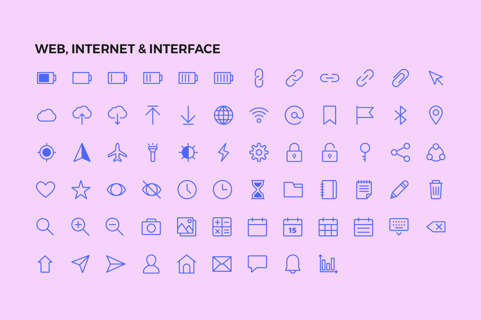 250 User Interface Line Icons