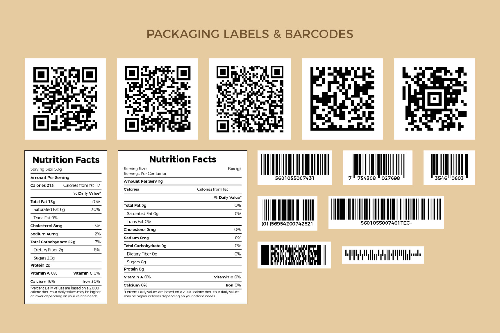 Packaging Vector Set and Elements