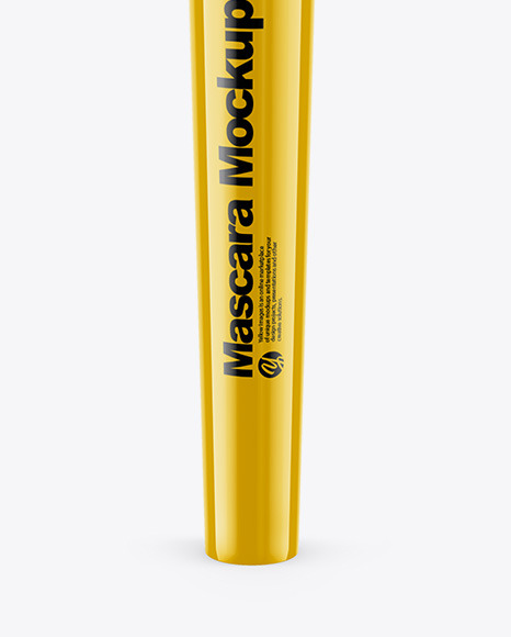 Glossy Mascara Tube Mockup