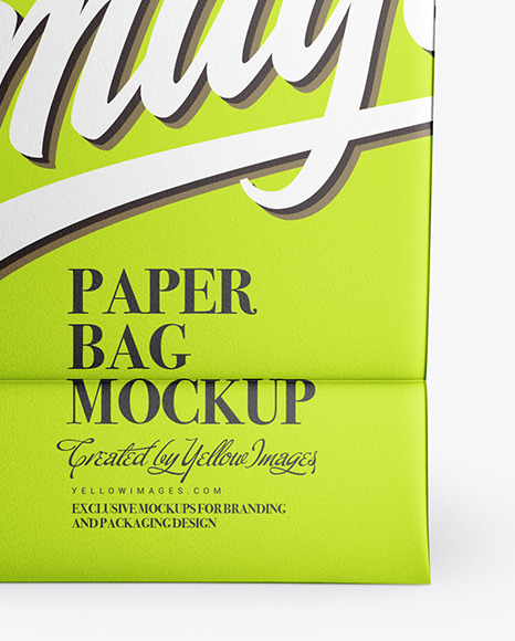 Metallized Paper Bag Mockup