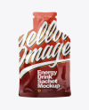 Energy Drink in Glossy Sachet Mockup