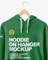 Hoodie on Hanger Mockup