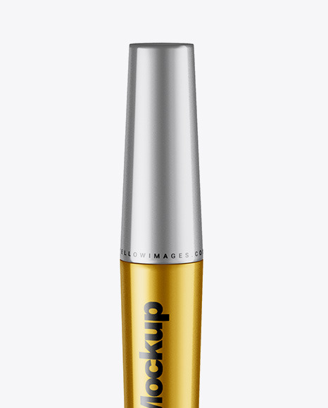 Metallic Mascara Tube Mockup