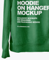 Hoodie on Hanger Mockup