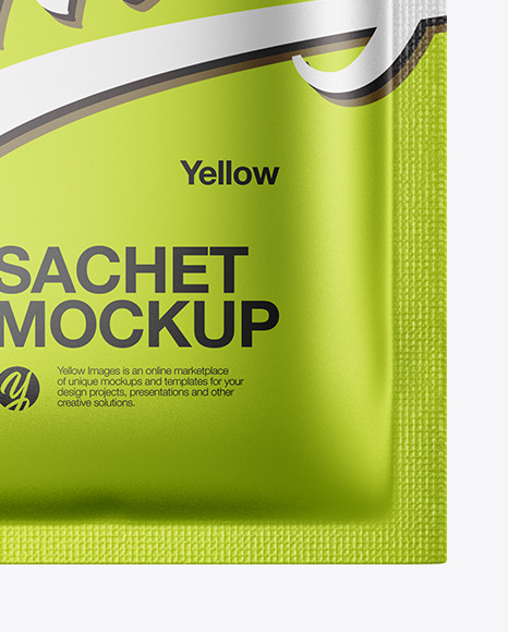 Metallic Sachet Mockup