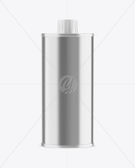 250ml Metallic Olive Oil Tin Can Mockup