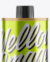 250ml Metallic Olive Oil Tin Can Mockup