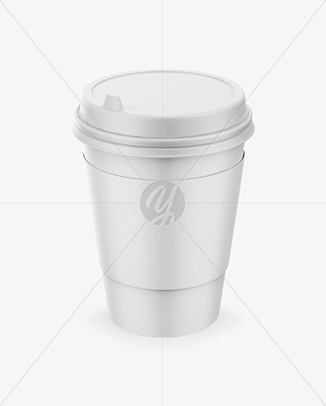 Coffee Cup with Paper Sleeve Mockup