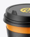 Coffee Cup with Paper Sleeve Mockup