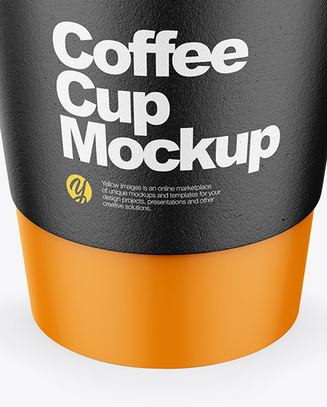 Coffee Cup with Paper Sleeve Mockup