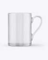 Transparent Glass Coffee Cup Mockup