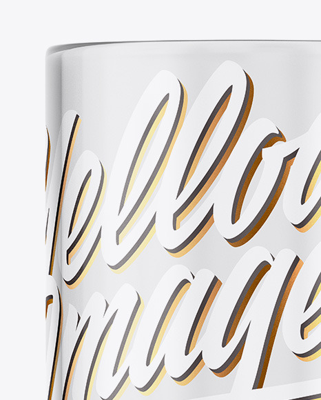 Transparent Glass Coffee Cup Mockup