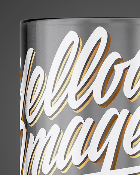 Transparent Glass Coffee Cup Mockup