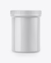 Glossy Plastic Jar Mockup