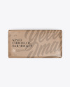 Kraft Glossy Chocolate Bar Mockup - Top View