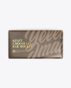 Kraft Glossy Chocolate Bar Mockup - Top View