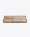 Kraft Glossy Chocolate Bar Mockup - Front View (High Angle Shot)