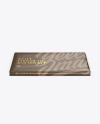 Kraft Glossy Chocolate Bar Mockup - Front View (High Angle Shot)