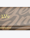 Kraft Glossy Chocolate Bar Mockup - Front View (High Angle Shot)