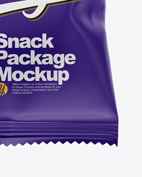 Matte Snack Package Mockup