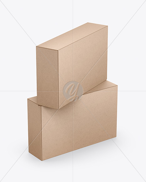 Two Kraft Boxes Mockup