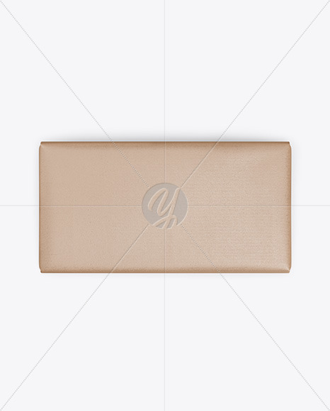 Kraft Matte Chocolate Bar Mockup - Top View