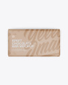 Kraft Matte Chocolate Bar Mockup - Top View