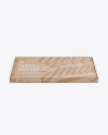 Kraft Matte Chocolate Bar Mockup - Front View (High Angle Shot)