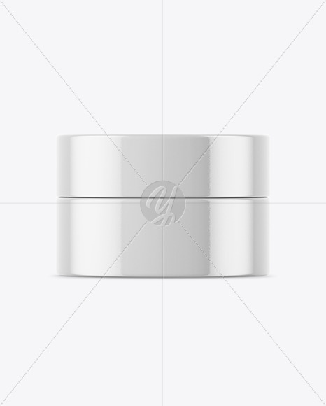 Glossy Cosmetic Jar Mockup