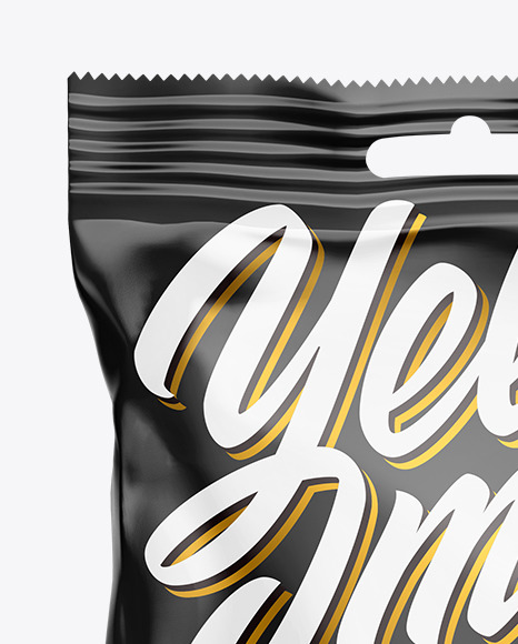 Glossy Snack Package Mockup