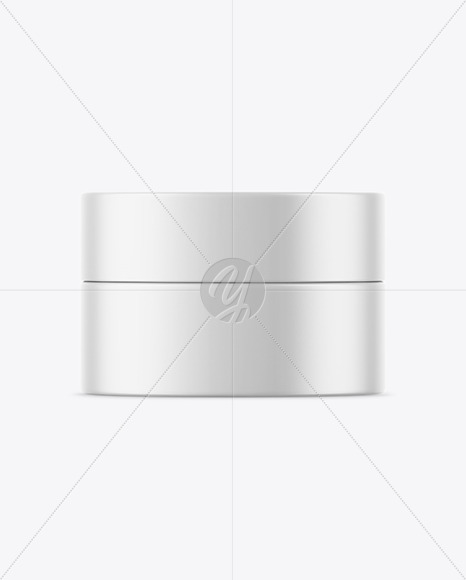 Matte Cosmetic Jar Mockup
