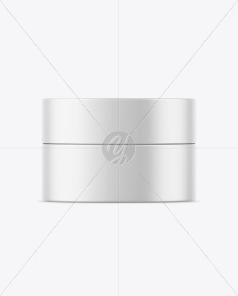 Matte Cosmetic Jar Mockup