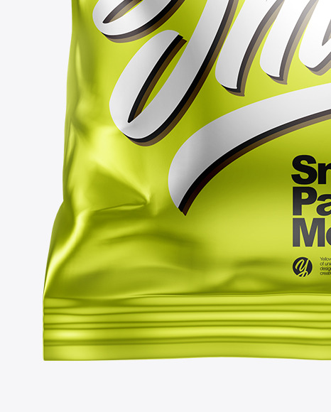 Metallic Snack Package Mockup