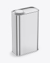 Metallic Oil Tin Can Mockup