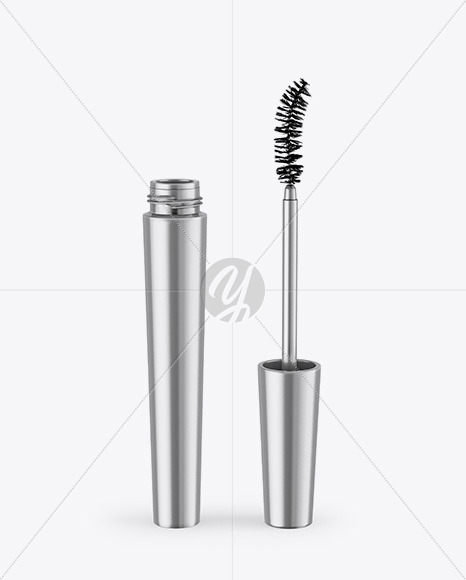 Opened Metallic Mascara Mockup