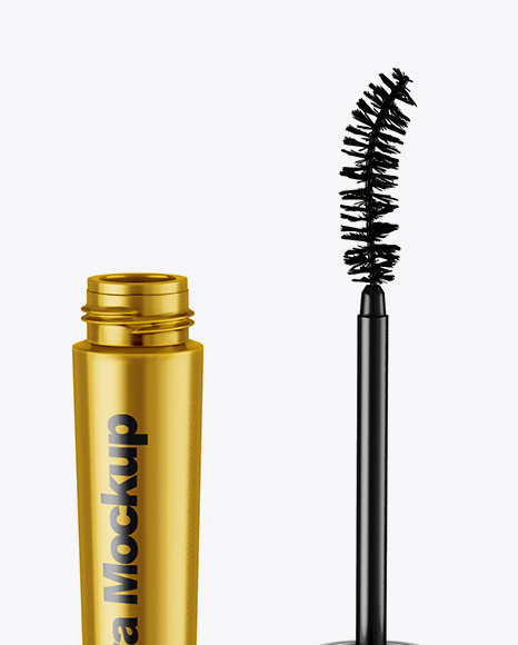 Opened Metallic Mascara Mockup