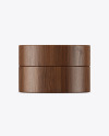 Wooden Cosmetic Jar Mockup