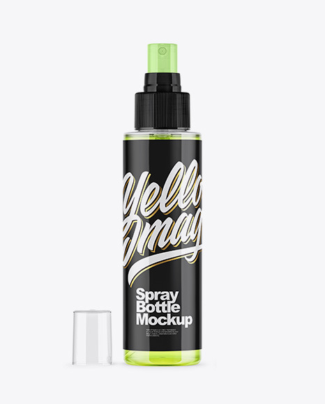 Clear Spray Bottle Mockup