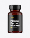 Amber Pills Bottle Mockup