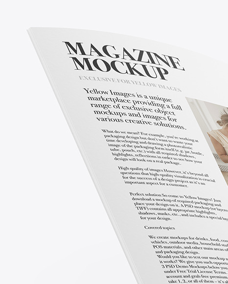 Opened Paper Brochure Mockup