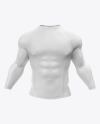 Men's Long Sleeve Jersey on Athletic Body Mockup