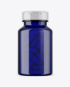 Blue Pills Bottle Mockup