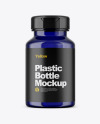 Blue Pills Bottle Mockup