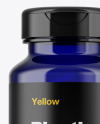 Blue Pills Bottle Mockup