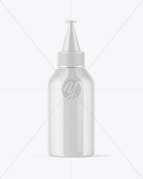 Glossy Plastic Bottle Mockup