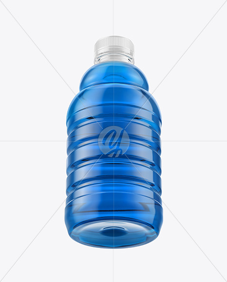 Bottle with Condensation in Shrink Sleeve Mockup